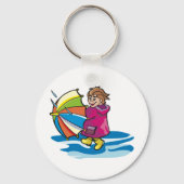 Kind in de Regen Sleutelhanger (Achterkant)
