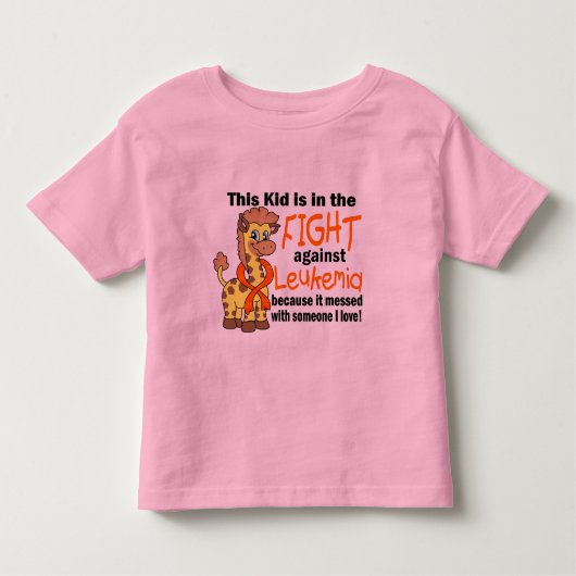 Kind in de strijd tegen leukemie kinder shirts (Voorkant)