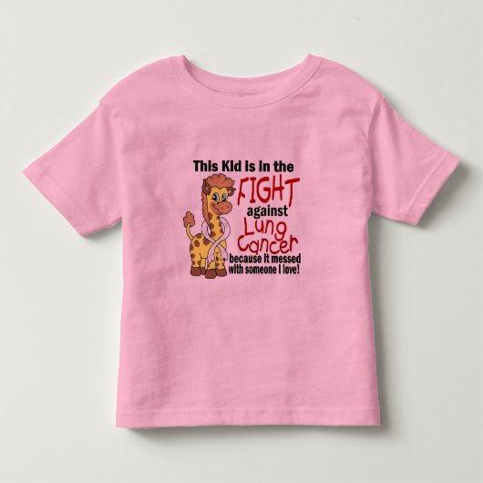 Kind in de strijd tegen longkanker kinder shirts (Voorkant)