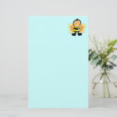 Kind in een bijenkostuum briefpapier (Staand voorkant)