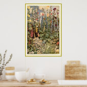 Kind in een tuin poster (Keuken)