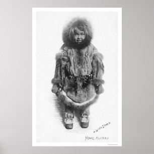 Kind in Fur Nome Alaska 1920 Poster