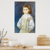 Kind in het Wit door Pierre Auguste Renoir Poster (Keuken)