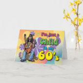 Kind in mijn Jaren '60 Kaart (Gele Bloem)