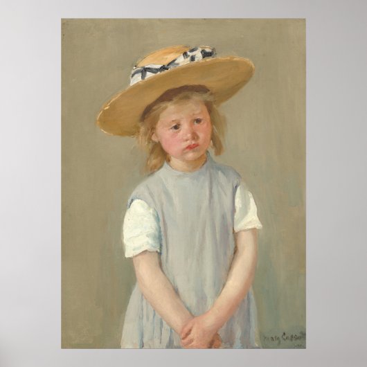 Kind in Pet - Mary Cassatt Fine Art Poster (Voorkant)