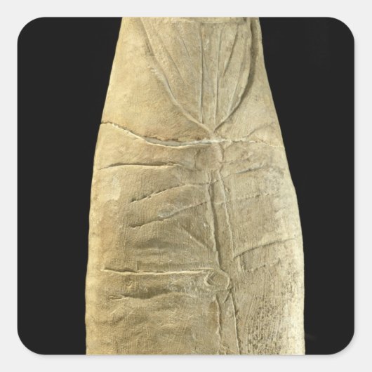 Kind in wasgoed vierkante sticker (Voorkant)