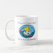 Kind is geboren - grootmoeder koffiemok (Links)