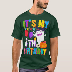 Kind is mijn zesde verjaardag Gift Ghost Pumpkin H T-shirt