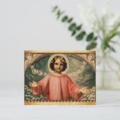 KIND JESUS MET ANGELS, Parchment Briefkaart (Staand voorkant)