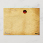 KIND JESUS MET ANGELS, Parchment Briefkaart (Achterkant)