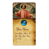KIND JESUS MET ANGELS, Parchment Etiket (Voorkant)