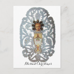 Kind Jezus, Antiek kerstpapier Feestdagenkaart