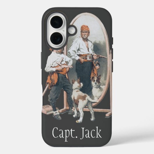  Kind, Jongen Pirate, Dog, Mirror, Buccaneer Case-Mate iPhone Case (Achterkant)