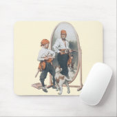 Kind, Jongen Pirate, Dog, Mirror, Buccaneer Muismat (Met muis)
