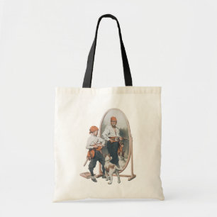 Kind, Jongen Pirate, Dog, Mirror, Buccaneer Tote Bag