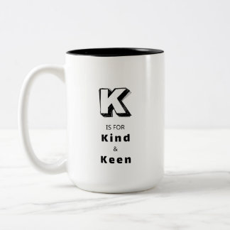 Kind K - Gepersonaliseerde luxe lof mok