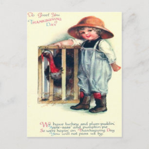 Kind & Kalkoen Briefkaart