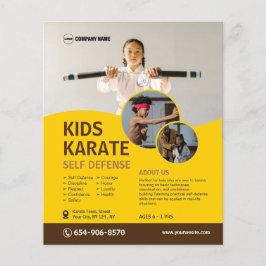 Kind Karate Class Custom Flyer