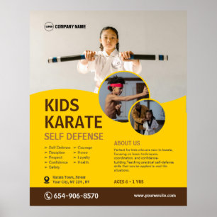 Kind Karate Class Custom Poster