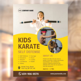 Kind Karate Class Custom Raamsticker