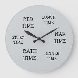 kind kinderen kinderkamer dagelijkse planning grij grote klok