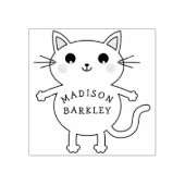 Kind kitty kat schattig 	rubberstempel (Afrduk)