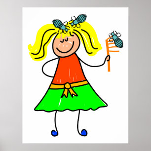 Kind kop-ijs poster