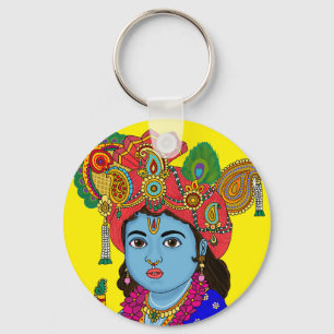 Kind Krishna-sleutelhanger Sleutelhanger