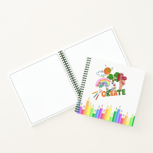Kind kunstboek Creëer van  Notitieboek (Binnen)
