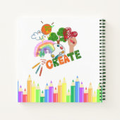 Kind kunstboek Creëer van  Notitieboek (Achterkant)