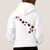 Kind Ladybug Art Hooded Sweatshirt Ladybug Shirten (Achterkant)