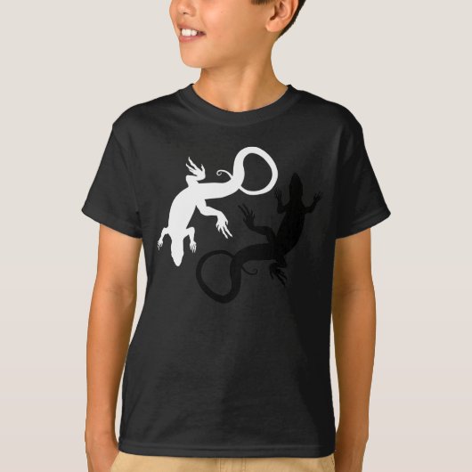 Kind Lizard T-shirt Organic Lizard Art Shirt (Voorkant)
