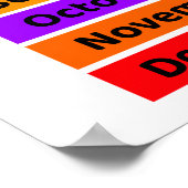 Kind maanden jaar Poster (Hoek)