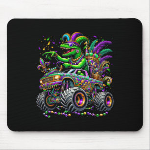 Kind Mardi Gras Grawr Dinosaur Trex Monster Truck Muismat
