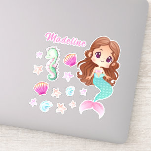 Kind Mermaid Personalized set Sticker