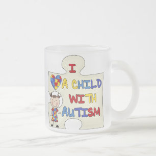 Kind met Donkerbruin Meisje 2 van het Autisme Matglas Koffiemok
