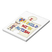 Kind met Donkerbruin Meisje 2 van het Autisme Notitieblok (Gedraaid)