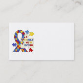 Kind met een reclameboodschap visitekaartje (Achterkant)