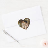 Kind met een witte lamp Hartelijk dank Hart Sticker (Envelop)