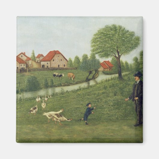 Kind met ganzen magneet (Voorkant)