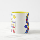 Kind met het Lint van de Voorlichting van het Tweekleurige Koffiemok (Center)