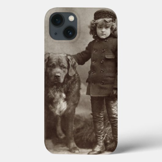 Kind met hond, C1885 Case-Mate iPhone Case (Achterkant)