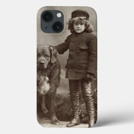 Kind met hond, C1885 Case-Mate iPhone Case (Achterkant)
