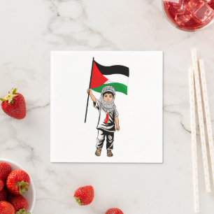 Kind met Keffiyeh Palestine Vlag Servet