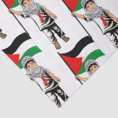 Kind met Keffiyeh Palestine Vlag Tissuepapier (Detail)
