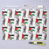 Kind met Keffiyeh Palestine Vlag Tissuepapier (Craft)