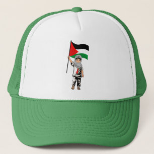 Kind met Keffiyeh Palestine Vlag Trucker Pet