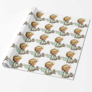 Kind met lam cadeaupapier