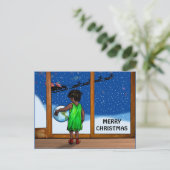 KIND MET MOGELIJKHEDEN VAN Slipperywindow Briefkaart (Staand voorkant)