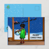 KIND MET MOGELIJKHEDEN VAN Slipperywindow Briefkaart (Voorkant / Achterkant)